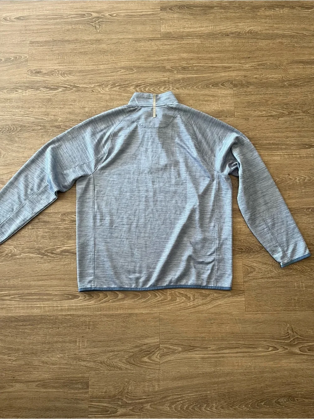 Tommy Bahama Quarter Zip Pullover Sweater IslandZone Mens Large Gray Space Dye